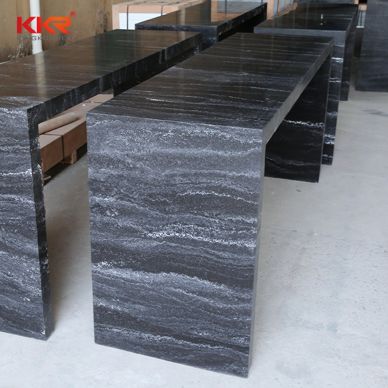 Texture marble pattern solid surface modern bar counter top