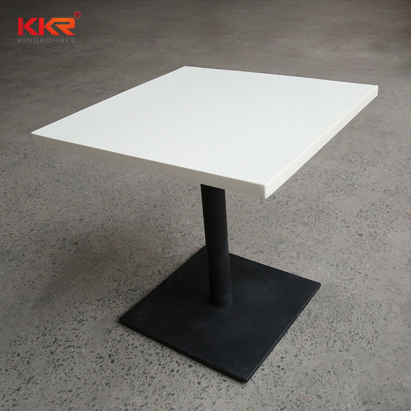 KKR Solid Surface luxury marble dining table best manufacturer for sale-1