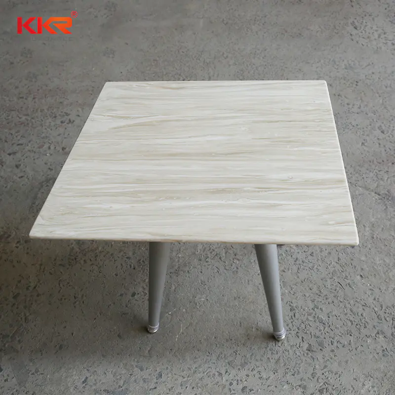 Fashion solid surface composite marble top dining table luxury dining table for furniture