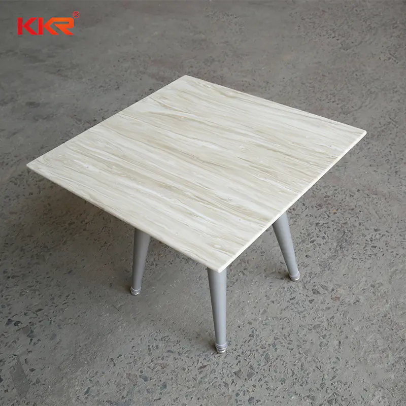 Fashion solid surface composite marble top dining table luxury dining table for furniture