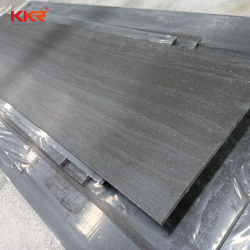 Stain resistant 100% texture acrylic corians solid surface sheets for kitchen countertop KKR-M8846