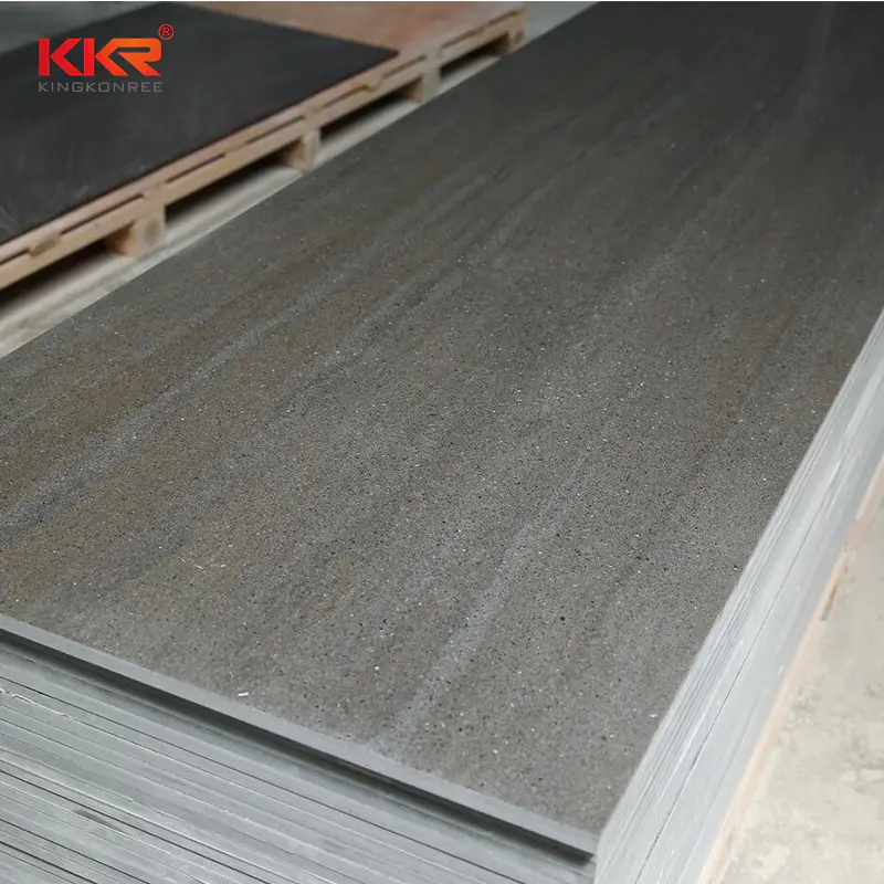 Stain resistant 100% texture acrylic corians solid surface sheets for kitchen countertop KKR-M8846