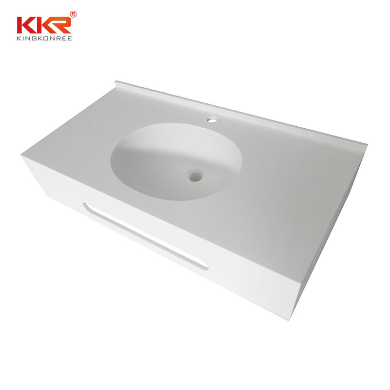 Top Quality Solid Surface Bathroom Cabinet Vanity Top / Vanity Basin