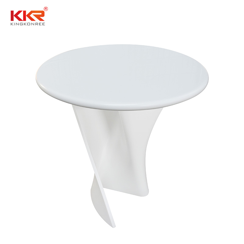 KKR Living Room Furniture Modern Special Design Stone Leg Solid Surface Dining Table