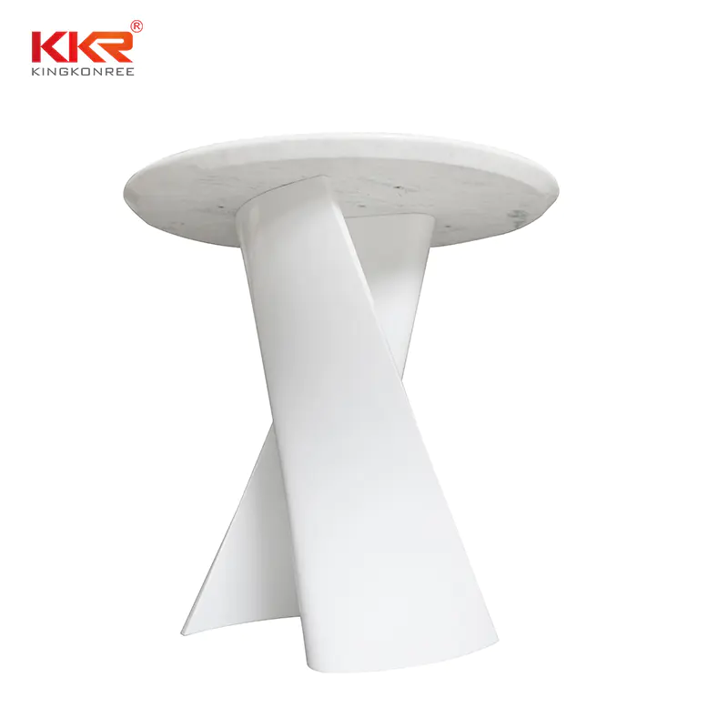 KKR Living Room Furniture Modern Special Design Stone Leg Solid Surface Dining Table