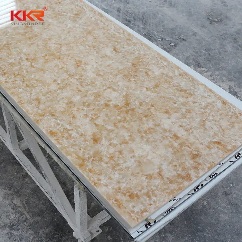 High quality solid surface sheet artificial marble resin stone texture solid surface slab KKR-M8802
