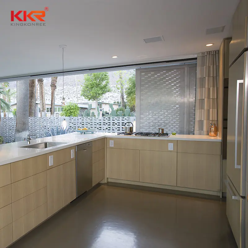 KKR Customized Artificial Stone Marble Kitchen Countertop Stone Solid Surface Countertop