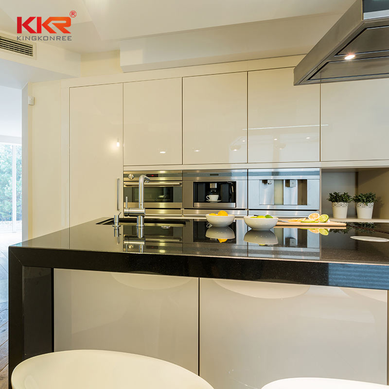 KKR Solid Surface quartz countertop for kitchen with good price with high cost performance-2