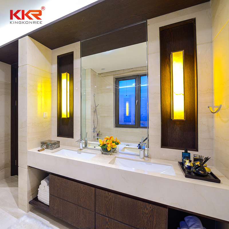 KKR Solid Surface top bathroom vanity series for indoor use-1