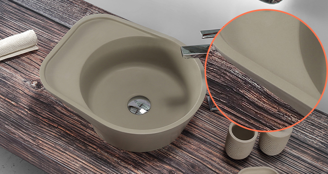 KKR Solid Surface custom wash basin sink with good price for indoor use-5