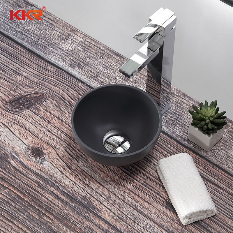 KKR Solid Surface undermount bathroom sink with good price for promotion-2