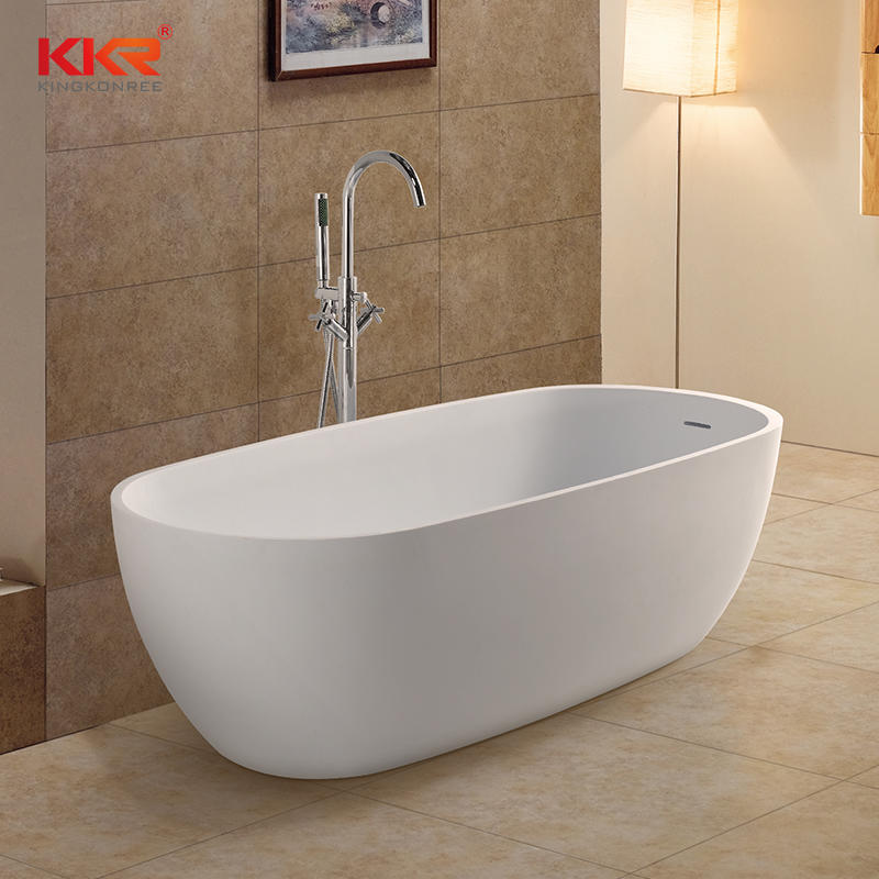 Standard Acrylic Solid Surface Gray Freestanding Bathtubs KKR-B027