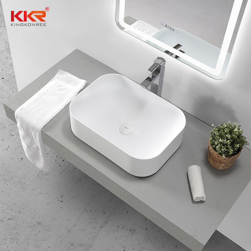 High Quality Above Counter Basin Artificial Stone Sink