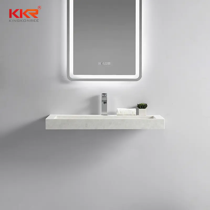 Luxury Design High-end Solid Surface Wall Hung Basin KKR-1263