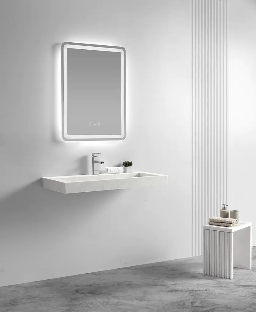 modern bathroom vanity with sink vendor for school building