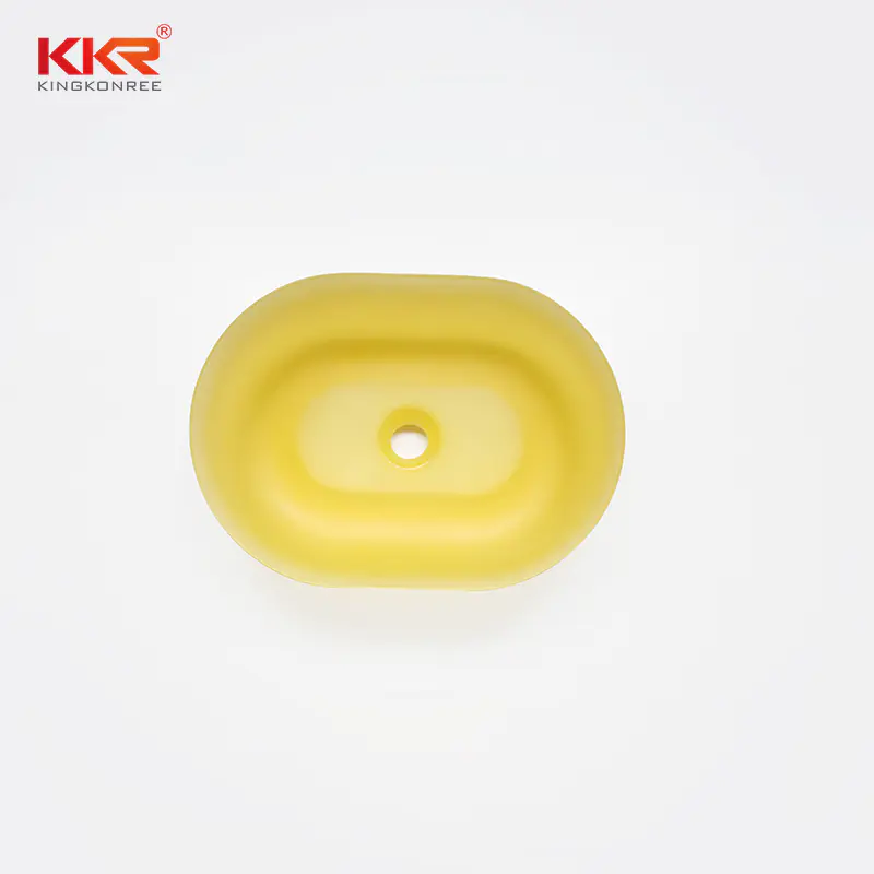 Transparent Oval Above Counter Basin
