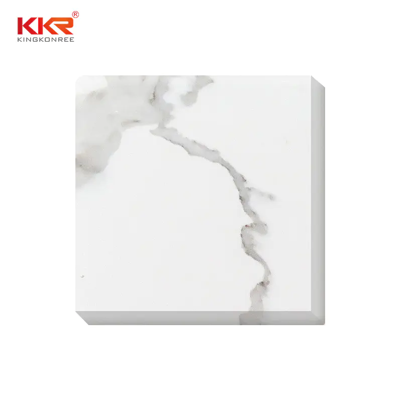 High quality marble looking quartz stone big slab material used for countertop
