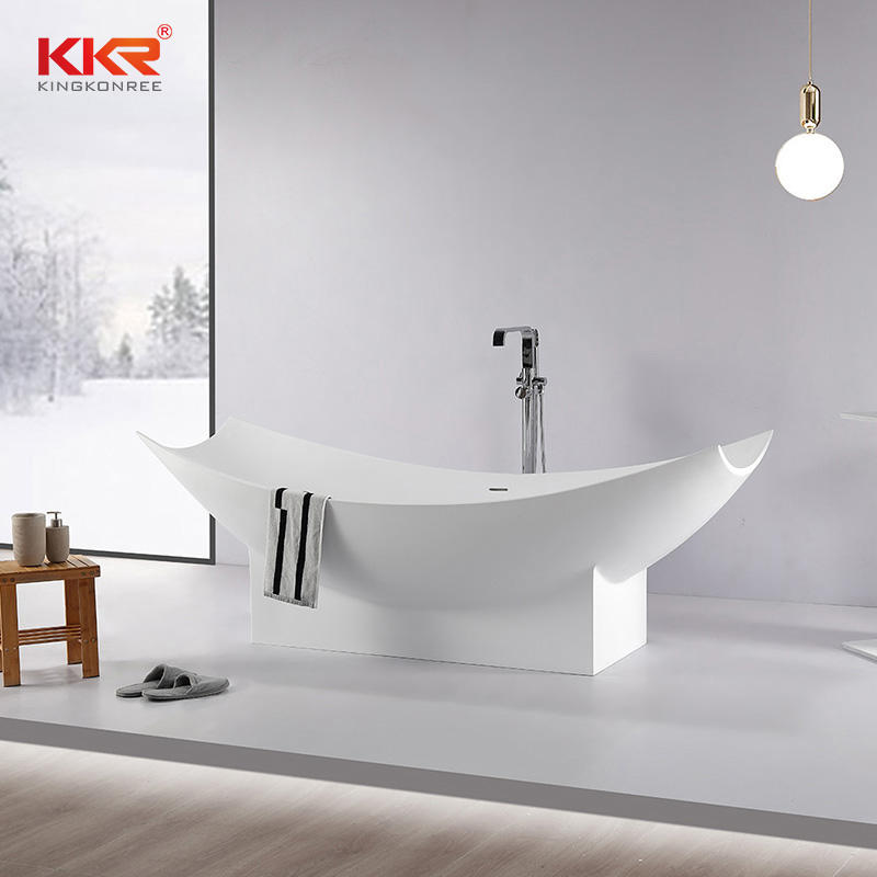 Artificial Stone Solid Surface Customize Freestanding Bathroom Bathtub