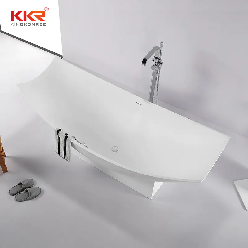 Artificial Stone Solid Surface Customize Freestanding Bathroom Bathtub