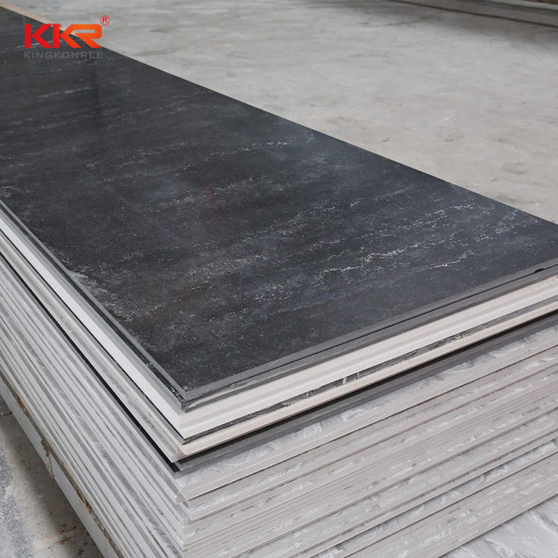 Artificial Marble Black Texture Marble Resin Stone Solid Surface Sheet