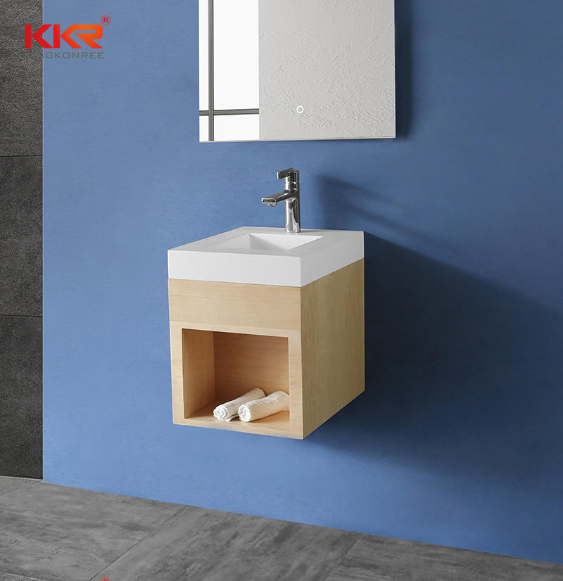 Small Size Vantiy Basin With Wall Hung Cabinet - Cabinet Basin KKR-XM371