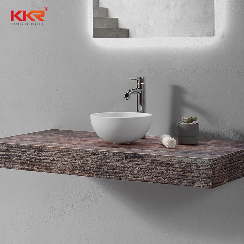 Hot Sales In The Dutch Market Round Acrylic Solid Surface Washbasin KKR-1113