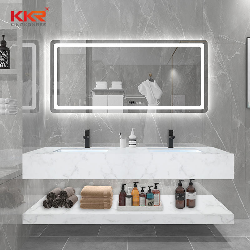 Artificial Stone Texture Marble Solid Surface Wash Basin Vanity Sink KKR-M8808