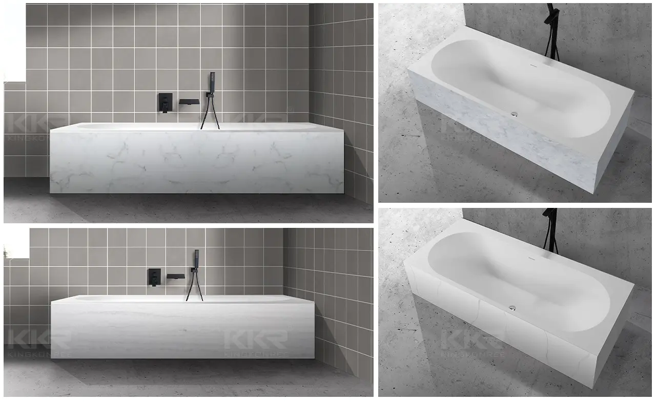 acrylic solid surface bathtub supply for worktops