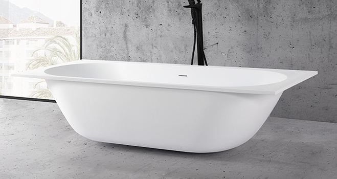 acrylic solid surface bathtub supply for worktops-8