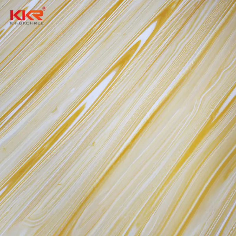96 Inch Marble Pattern Translucent Solid Surface Sheets KKR-A106