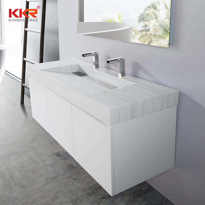 High Quality White Paniting Bathroom Vanity Cabinet KKR-CAB004