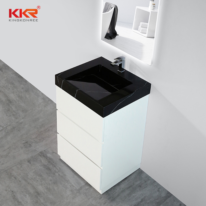 KKR Solid Surface cheap floating bathroom cabinet for business bulk buy-1