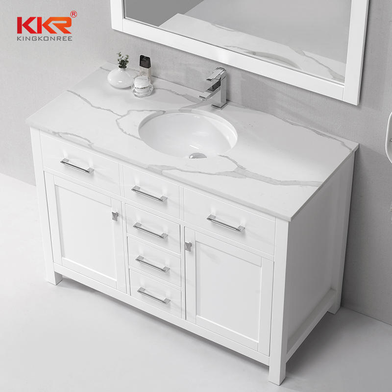 Modern Vertical Bathroom Furniture Washbasin Bathroom Cabinets KKR-707CF