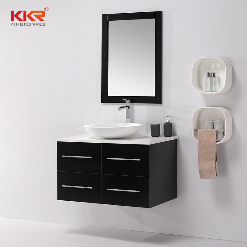 KKR Solid Surface worldwide bathroom vanity with sink and mirror best supplier bulk production-1