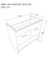 KKR Solid Surface top selling bathroom vanity with side cabinet best manufacturer for promotion