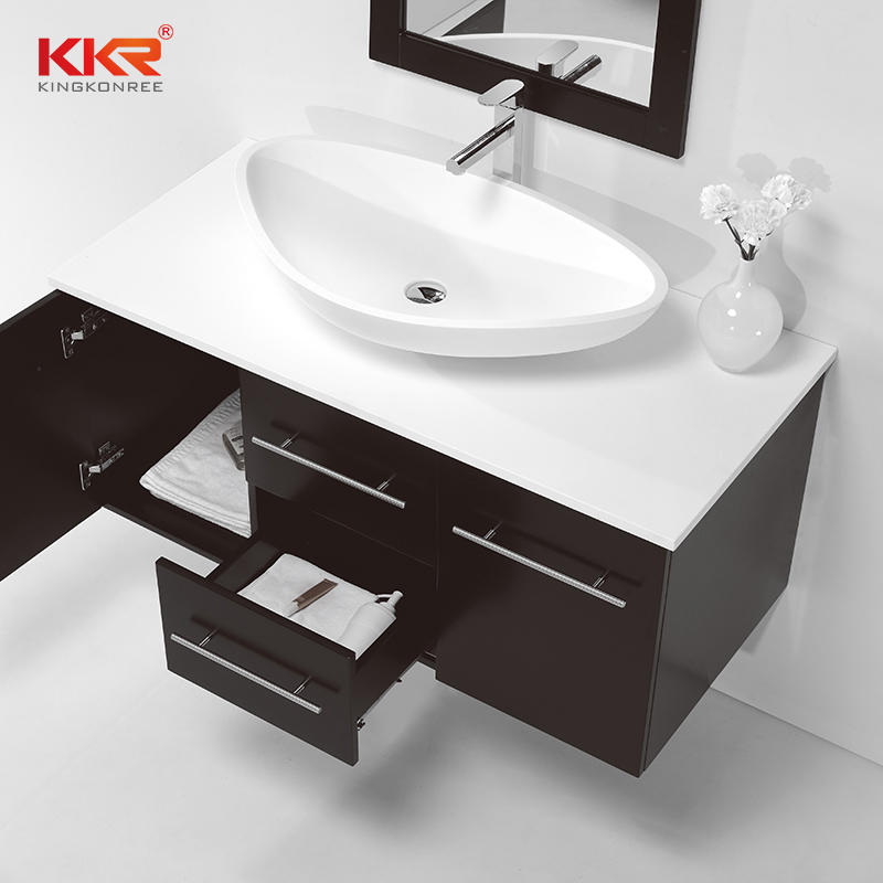 Modern Bath Waterproof Wooden Wall Mounted Bathroom Vanity Cabinet KKR-709CF