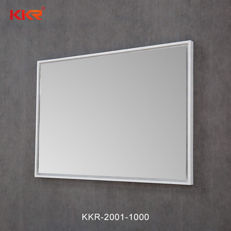 Top Quality Customize Bathroom Furniture Solid Surfce Frame Wall Hung Led Mirrored