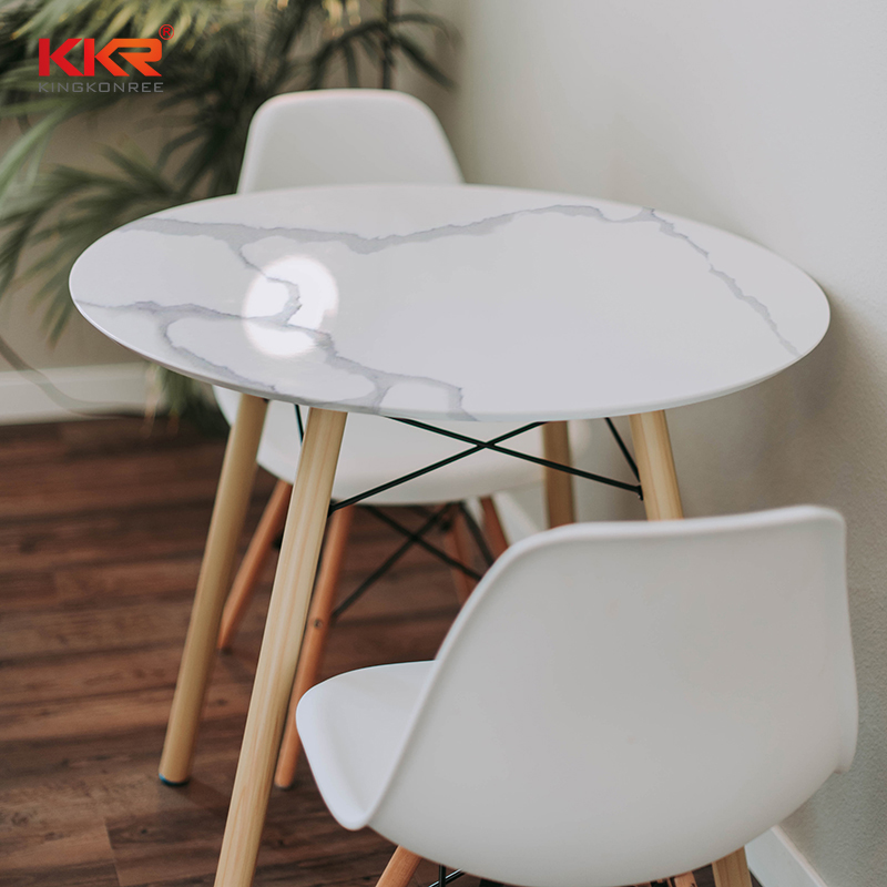 KKR Solid Surface worldwide artificial marble dining table supplier for home-1