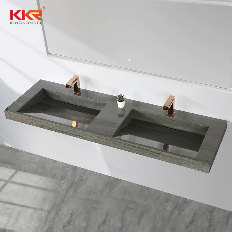 Customized Bathroom Vanity Basin Solid Surface Marble Color Vanity Wash Basin KKR-M8873