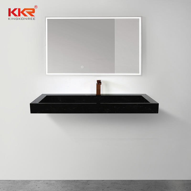 KKR Marble Pattern Wash Basin Modified Acrylic Solid Surface Wall Hung Bathroom Basins Bathroom Sink KKR-M7807
