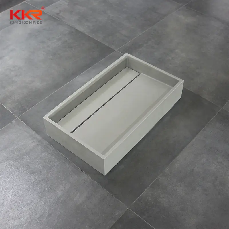 KKR Solid Surface Rectangular Sink Bathroom Wash Basin Sink KKR-1329