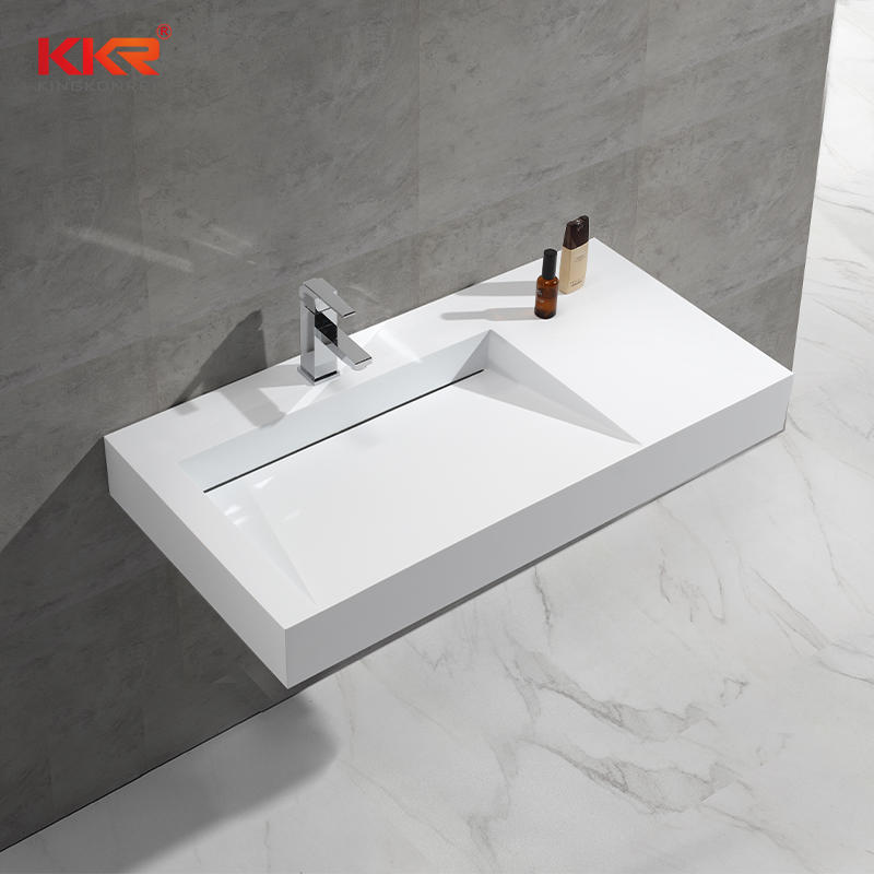 Modern High End Cabinet For Bathroom, Solid Surface Vanity, Design KKR-1375