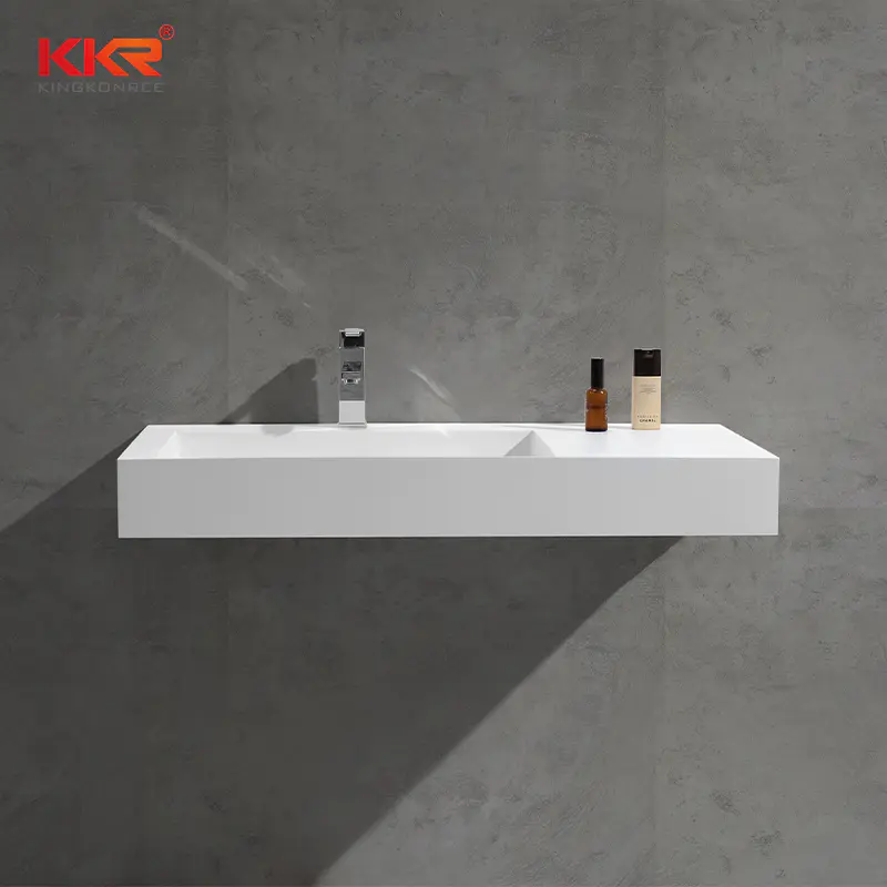 Modern High End Cabinet For Bathroom, Solid Surface Vanity, Design KKR-1375