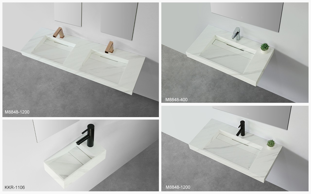 KKR Solid Surface corian basin manufacturing for home-3
