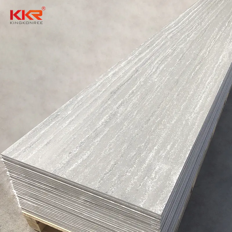 KKR Factory Price Artificial Acrylic Stone Sheet Marble Looking Solid Surface Slabs Waterproof Shower Wall Panel KKR-M8864