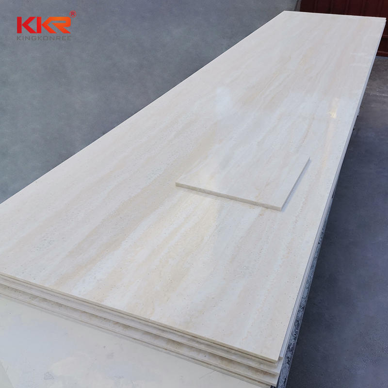 China Supplier 12mm Marble Color Solid Surface Special Design Sheets 2cm Artificial Stone Solid Surface Window Sill KKR-M8865