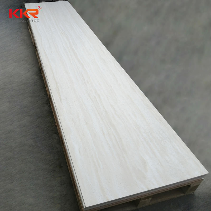 China Supplier 12mm Marble Color Solid Surface Special Design Sheets 2cm Artificial Stone Solid Surface Window Sill KKR-M8865