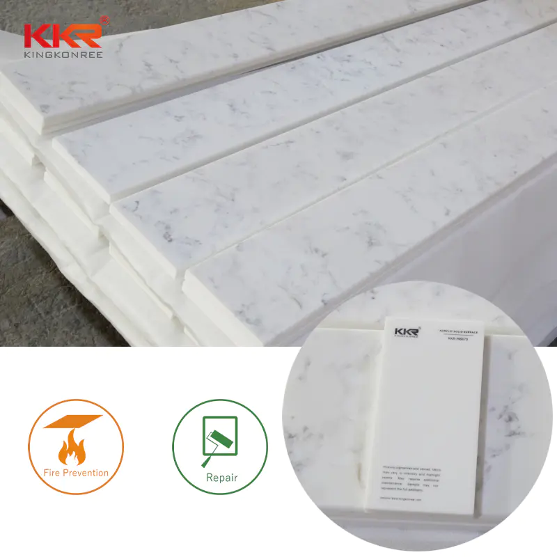 Renewable Acrylic Solid Surface Sheets Panels Big Slabs Sheet Acrylic Solid Surface Stone Slab KKR-M8870