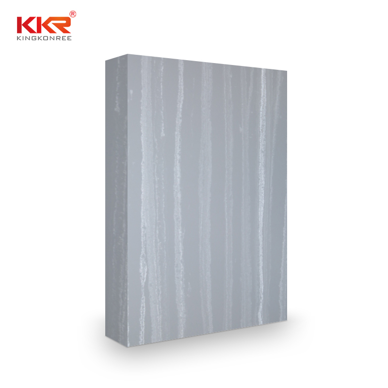 Bathroom Vanity Kitchen Countertop Material Artificial Stone Solid Surface Marble Looking KKR-M6813
