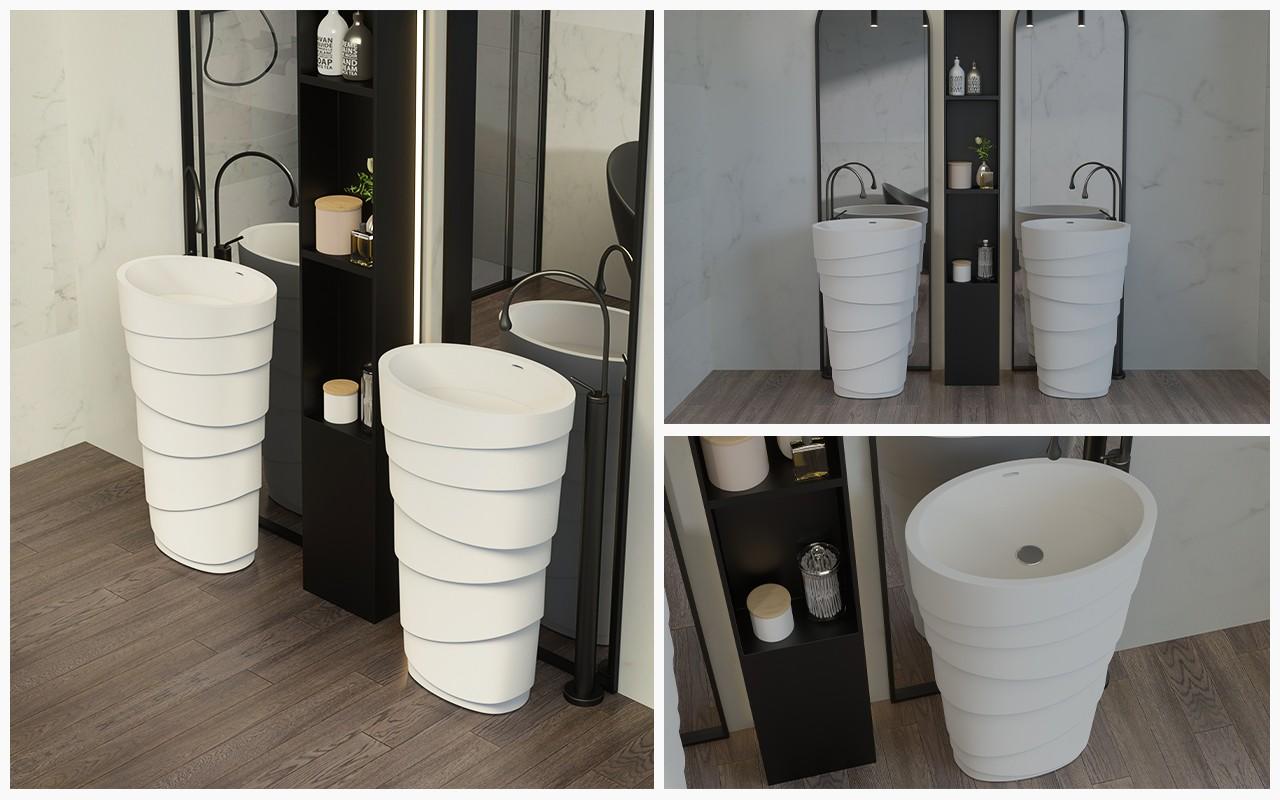 customized corian vanity sinks custom with high cost performance